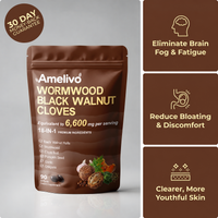 Amelivo Wormwood Black Walnut Pumpkin Seed and Clove Softgels